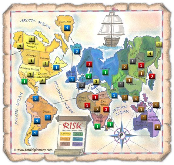 PlayOnlineRisk - Initial Risk Game Strategy 4