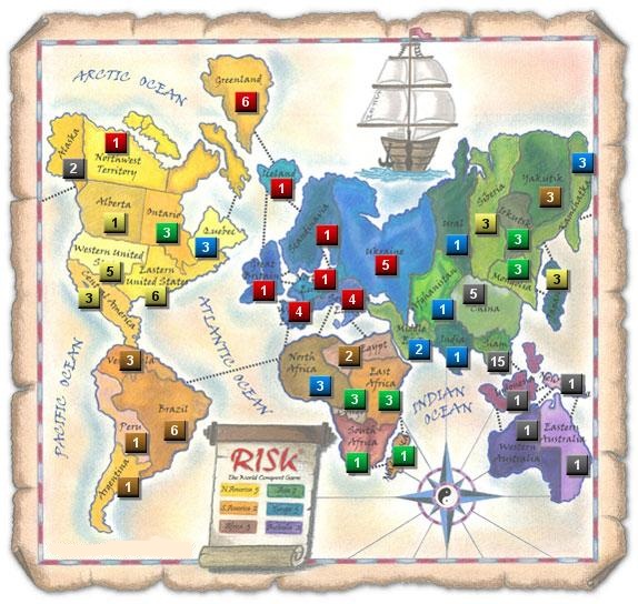 Risk Map: ScatteredRedOnMap_4 