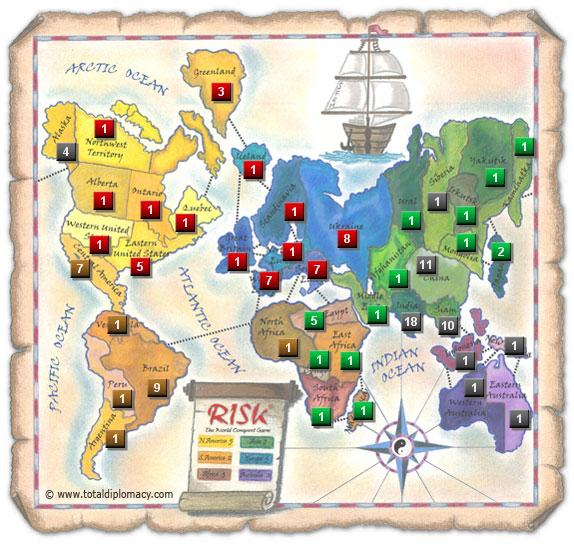 PlayOnlineRisk Risk Map: WhoToEliminate_1 